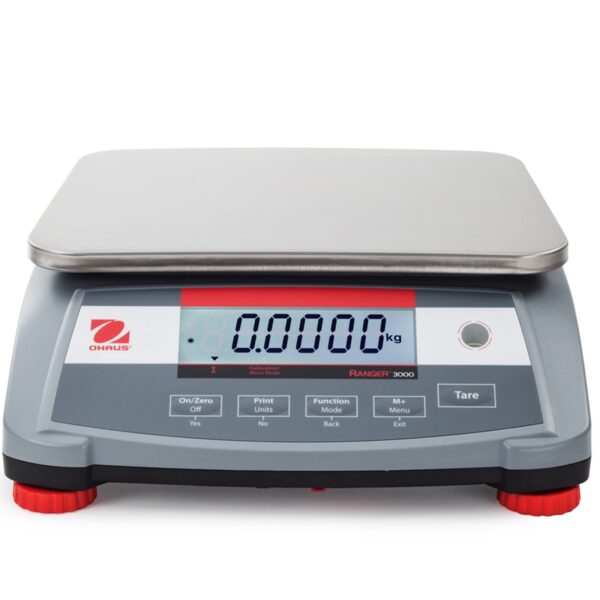 Waga stołowa przemysłowa kompaktowa elektroniczna RANGER 3000 6kg / 0.2g - OHAUS R31P6 3 30031704 2