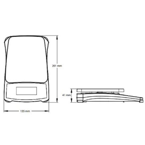 Waga techniczna kontrolna edukacyjna precyzyjna na baterie COMPASS CX 1200g / 0.1g - OHAUS CX1201 10 30428210 9