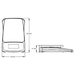Waga techniczna kontrolna edukacyjna energooszczędna COMPASS CX 5200g / 1g - OHAUS CX5200 - obrazek 11