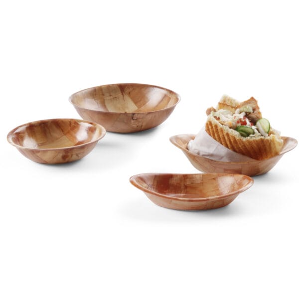 Miska drewniana kuchenna okrągła śr. 200mm wys. 50mm - Hendi 425800 1 425503 2