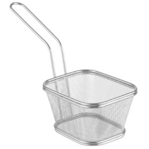 Koszyk do podawania smażonych przekąsek miniaturowy z uchwytem 130x115x80 mm - Hendi 425688 4 Koszyk do podawania smażonych przekąsek miniaturowy z uchwytem 130x115x80 mm - Hendi 425688 - obrazek 2
