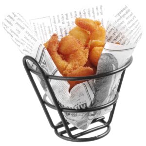 Koszyk na smażone przekąski frytki druciany czarny śr. 115x100 mm - Hendi 426494 1 Koszyk na smażone przekąski frytki druciany czarny śr. 115x100 mm - Hendi 426494 - obrazek 1