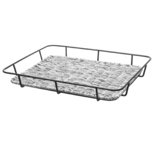 Kosz tacka na pieczywo z ramą ze stali nierdzewnej szary melanżowy 400x300x50 mm - Hendi 426524 6 Kosz tacka na pieczywo z ramą ze stali nierdzewnej szary melanżowy 400x300x50 mm - Hendi 426524 - obrazek 2