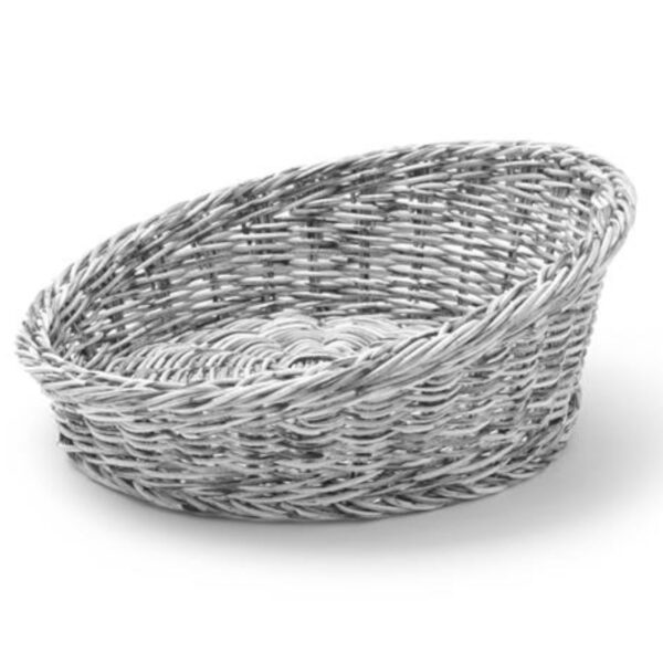 Kosz ekspozycyjny na pieczywo owoce skośny okrągły śr. 310 mm szary - Hendi 426562 2 426562 2