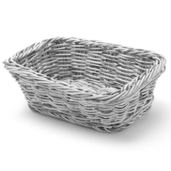 Koszyk na pieczywo prostokątny polipropylenowy szary 190x130x60 mm - Hendi 426784 1 426784 1