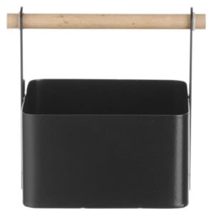 Organizer koszyk stołowy na przyprawy z drewnianą rączką 17x13x16 cm - Hendi 427057 4 Organizer koszyk stołowy na przyprawy z drewnianą rączką 17x13x16 cm - Hendi 427057 - obrazek 2