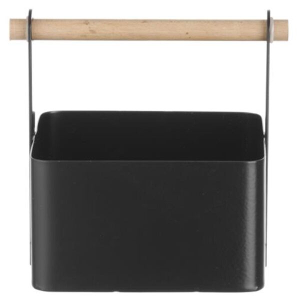 Organizer koszyk stołowy na przyprawy z drewnianą rączką 17x13x16 cm - Hendi 427057 1 427057 1