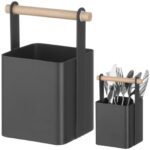 427064 organizer koszyk stolowy na sztucce z drewniana raczka 14x10 5x19 cm hendi 427064 ean 8711369427064 hurtownia zielona gora