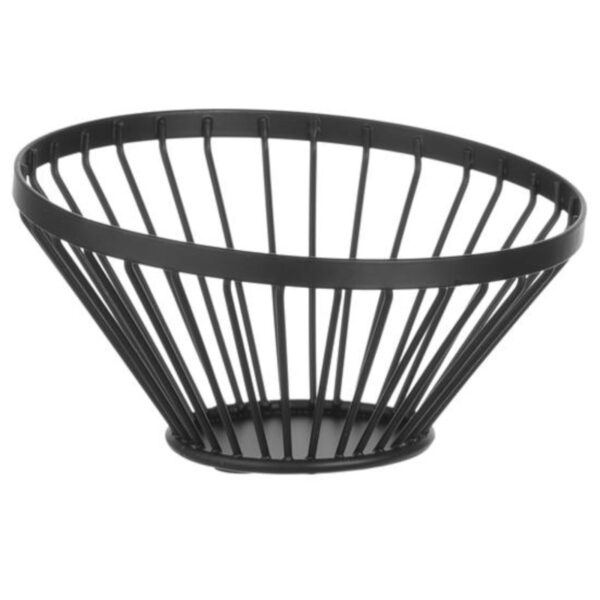 Koszyk miska druciana na owoce czarna z matową powłoką śr. 150 mm - Hendi 427095 1 427095 1