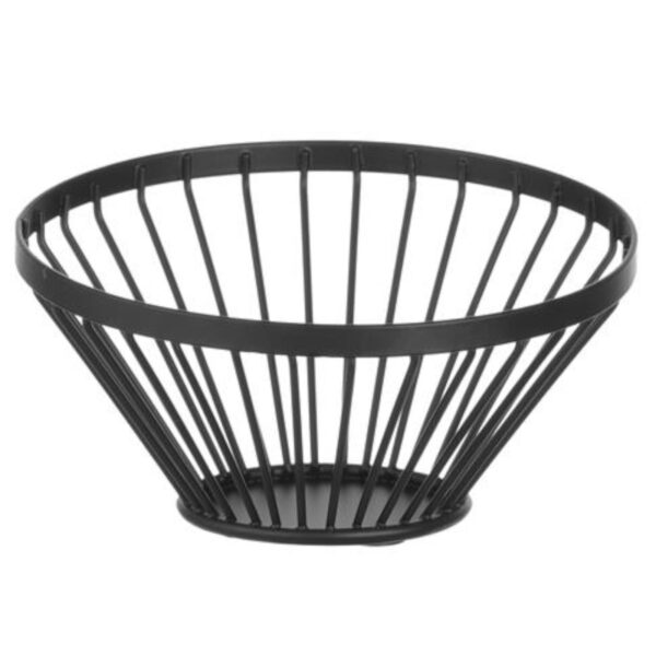 Koszyk miska druciana na owoce czarna z matową powłoką śr. 150 mm - Hendi 427095 2 427095 2