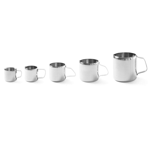 Dzbanek kubek do śmietanki mleka do kawy stalowy nierdzewny 150ml - Hendi 450406 1 450109 2