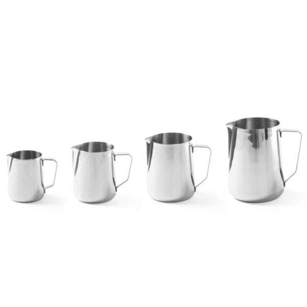 Dzbanek kubek stalowy do spieniania mleka do kawy cappuccino 0.35L - Hendi 451502 1 451502 2