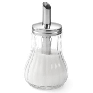Cukiernica szklana z dozownikiem cukru śr. 80mm 200ml - Hendi 452400 3 Cukiernica szklana z dozownikiem cukru śr. 80mm 200ml - Hendi 452400 - obrazek 2