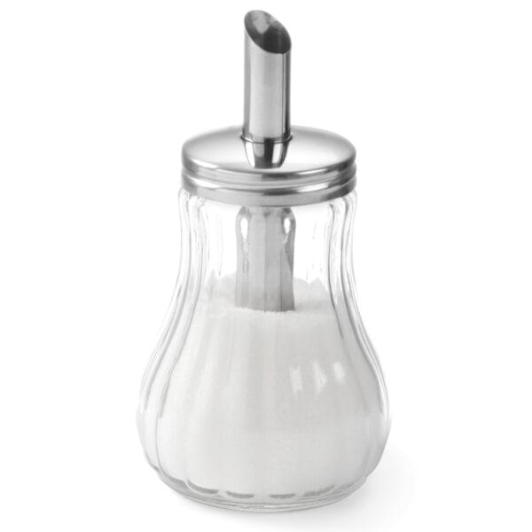 Cukiernica szklana z dozownikiem cukru śr. 80mm 200ml - Hendi 452400 1 452400 2