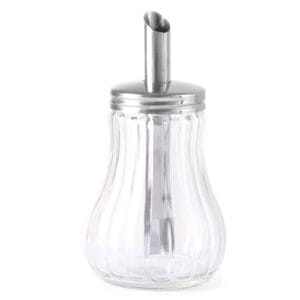 Cukiernica szklana z dozownikiem cukru śr. 80mm 200ml - Hendi 452400 2 Cukiernica szklana z dozownikiem cukru śr. 80mm 200ml - Hendi 452400 - obrazek 1