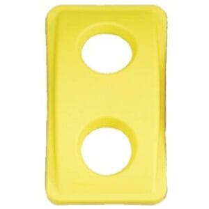 Pokrywa do pojemnika Rubbermaid SLIM JIM reg  żółta - obrazek 1
