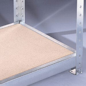 Wytrzymały regał magazynowy bezśrubowy z półkami z płyty wiórowej nośność półki 500kg 200x40x247cm 5 Wytrzymały regał magazynowy bezśrubowy z półkami z płyty wiórowej nośność półki 500kg 200x40x247cm - obrazek 2
