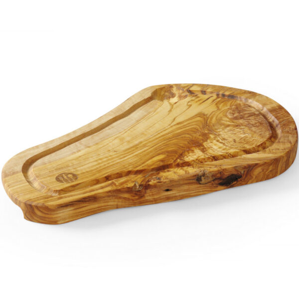 Deska do serwowania z drewna oliwnego z rowkiem 300 x 210 x 18 mm - Hendi 505199 2 505199 2