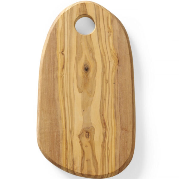 Deska do serwowania z drewna oliwnego z otworem 250 x 165 x 18 mm - Hendi 505229 1 505229 1