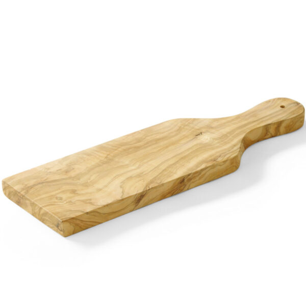 Deska do serwowania z drewna oliwnego z uchwytem 350 x 120 x 18 mm - Hendi 505243 2 505243 2