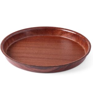 Taca kelnerska drewniana antypoślizgowa głęboka z rantem - okrągła śr. 42cm 5 Taca kelnerska drewniana antypoślizgowa głęboka z rantem - okrągła śr. 42cm - obrazek 2