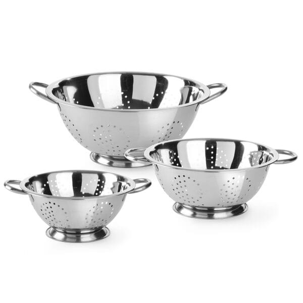 Cedzak durszlak ze stali nierdzewnej Kitchen Line śr. 240 mm - Hendi 535103 1 535103 2