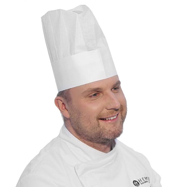 Czapka kucharska perforowana zestaw 10szt. - Hendi 560044 1 560044 2
