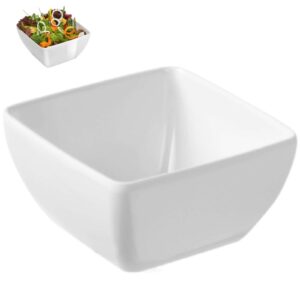 Miska kwadratowa z melaminy do żywności biała 13x13cm 3 Miska kwadratowa z melaminy do żywności biała 13x13cm - obrazek 2