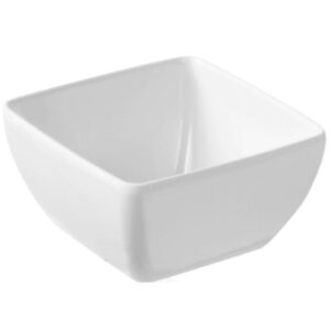 Miska kwadratowa z melaminy do żywności biała 13x13cm 2 Miska kwadratowa z melaminy do żywności biała 13x13cm - obrazek 1