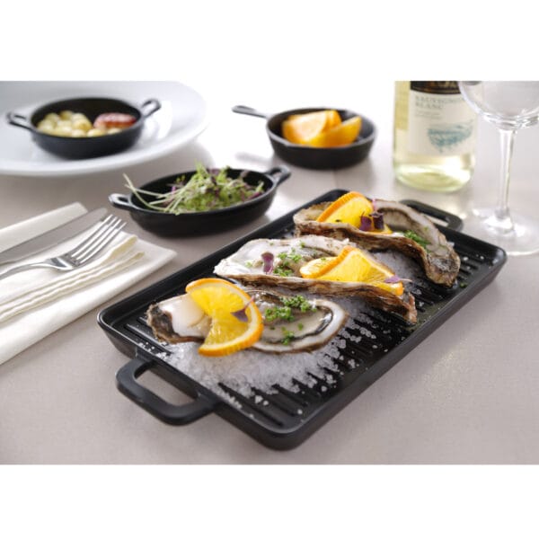 Rondelek okrągły Little Chef Mini do prezentacji potraw 189x147mm Hendi 564530 1 564509 2