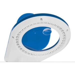 Lampka biurkowa LED bezcieniowa ze szkłem powiększającym 5x/10x - Niebieska 9 Lampka biurkowa LED bezcieniowa ze szkłem powiększającym 5x/10x - Niebieska - obrazek 3