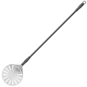 Łopata do pizzy z ruchomym uchwytem perforowana okrągła nierdzewna śr. 230 mm dł. 1200 mm - Hendi 617199 1 Łopata do pizzy z ruchomym uchwytem perforowana okrągła nierdzewna śr. 230 mm dł. 1200 mm - Hendi 617199 - obrazek 1