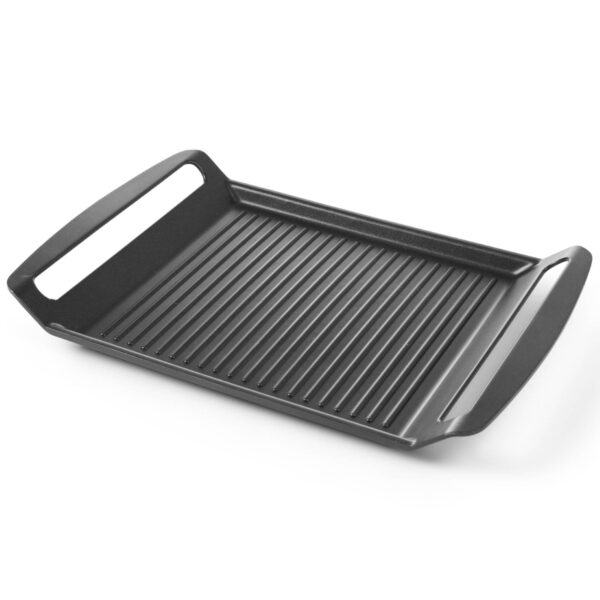 Płyta taca grillowa ryflowana do kuchenek indukcyjnych TEFLON 39x26cm - HENDI 629130 2 629130 2