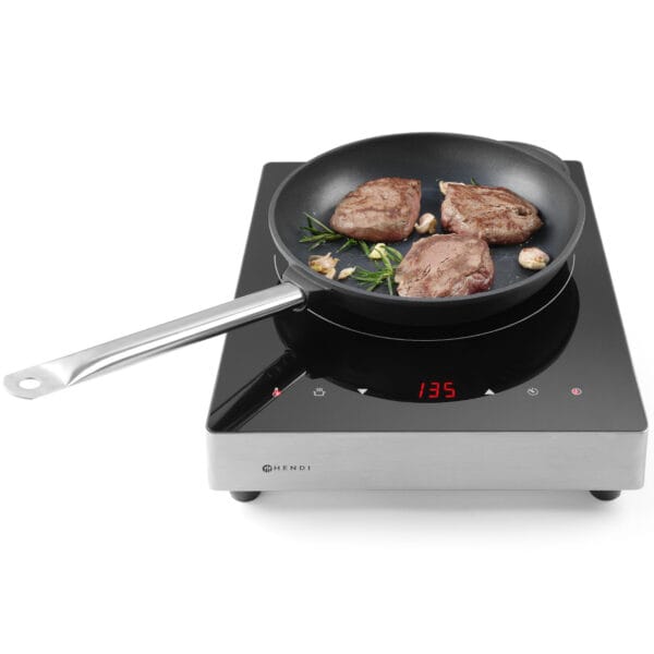 Patelnia indukcyjna Profi Line z odlewu aluminium powlekana tytanem śr. 280 mm - Hendi 629253 7 629253 7