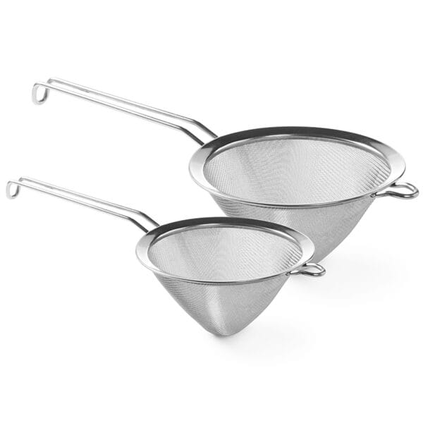 Sito chińskie stożkowe z gęstą siatką ze stali śr. 160mm - Hendi 647516 1 647516 2