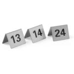 663851 tabliczka informacyjna numer stolika 13 24 stal nierdzewna zestaw 12szt hendi 663851
