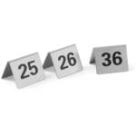663868 tabliczka informacyjna numer stolika 25 36 stal nierdzewna zestaw 12szt hendi 663868
