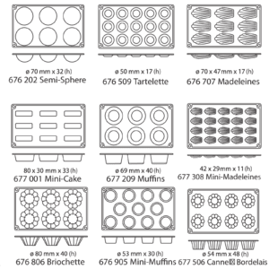 Foremki silikonowe nieprzywierające do pieczenia do 260C MUFFINS 176x300mm GN1/3 - Hendi 677209 5 Foremki silikonowe nieprzywierające do pieczenia do 260C MUFFINS 176x300mm GN1/3 - Hendi 677209 - obrazek 3