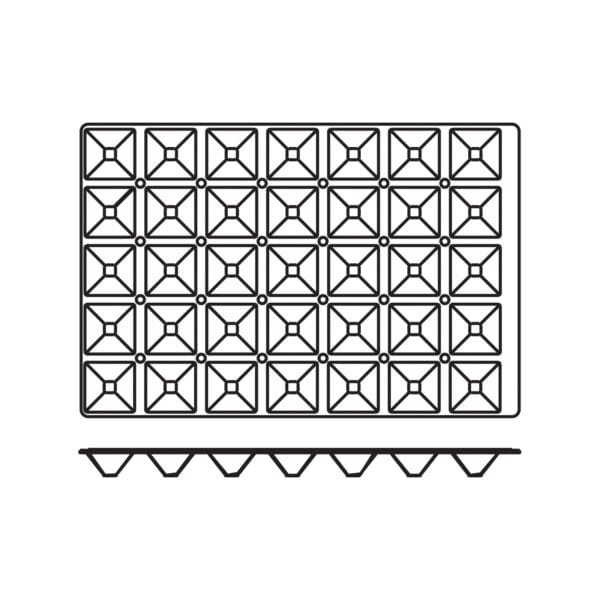 Foremki silikonowe nieprzywierające do pieczenia PYRAMIDE 600x400mm Hendi 676264 1 676264 2