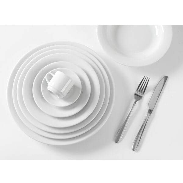 Talerz płytki OPTIMA biała porcelana śr. 210mm zestaw 12szt. - Hendi 770856 1 770863 2