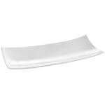 785553 polmisek dekoracyjny prostokatny taca barka 352x146mm biala porcelana hendi 785553