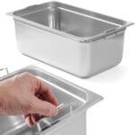 803202 pojemnik gn z chowanymi uchwytami stal nierdzewna 530x325mm wys 200mm sklep cena tanio