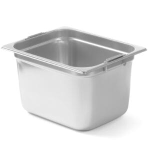 Pojemnik GN z chowanymi uchwytami stal nierdzewna GN1/2 325x265mm wys. 200mm - Hendi 803400 6 Pojemnik GN z chowanymi uchwytami stal nierdzewna GN1/2 325x265mm wys. 200mm - Hendi 803400 - obrazek 2