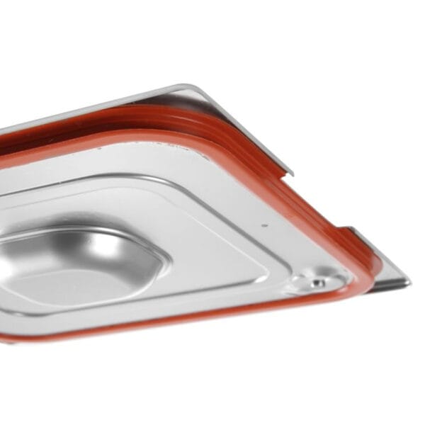 Pokrywka do pojemnika GN Profi Line z uszczelką silikonową i wycięciem na uchwyty GN1/3 325x176mm stal - Hendi 804339 2 804308 2
