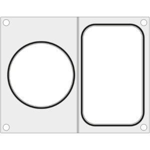 Matryca do zgrzewarek MCS na tackę bez podziału 178x113 mm + pojemnik śr. 115 mm - Hendi 805527 1 Matryca do zgrzewarek MCS na tackę bez podziału 178x113 mm + pojemnik śr. 115 mm - Hendi 805527 - obrazek 1