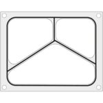 805626 matryca forma do zgrzewarki hendi na tacke trojdzielna 227x178 mm hendi 805626 ean 8711369805626 hurtownia zielona gora