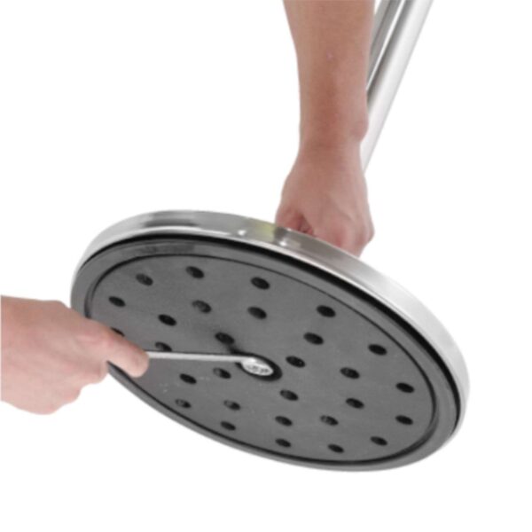 Podstawa do słupka odgradzającego chromowana srebrna śr. 360 mm - Hendi 810484 3 810484 3