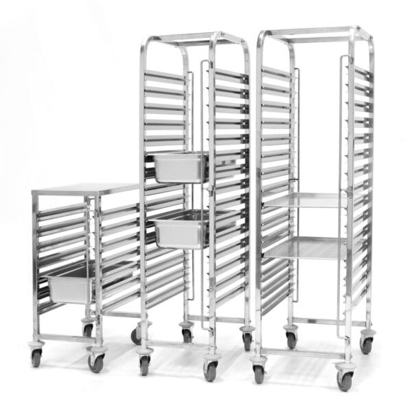 Wózek stalowy do transportu tac blach piekarniczych 15 x 60x40cm - Hendi 810651 3 810613 3