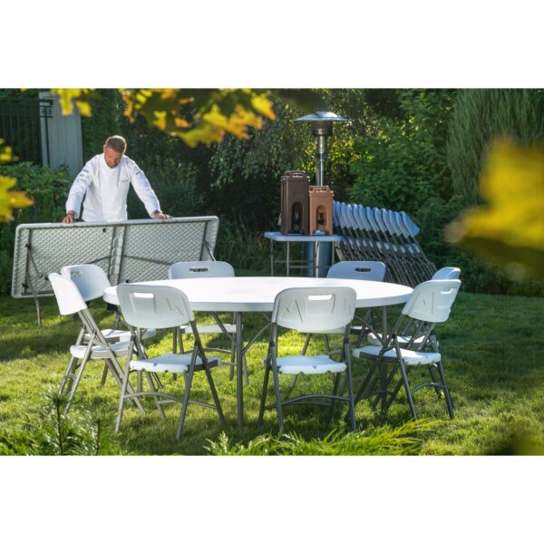 Stół cateringowy okrągły składany do 250 kg śr. 1500 x 740 mm - Hendi 810996 2 810996 2