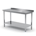 811504 stol blat roboczy do kuchni stalowy przyscienny z rantem i polka 180x60cm hendi 811504 hurtownia cena tanio